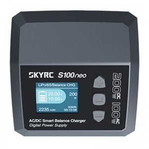 SkyRC S100neo AC/DC Intelligens Balance Töltő-7
