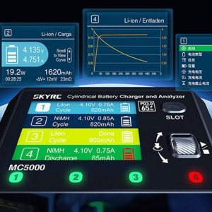SkyRC MC5000 hengeres akkumulátor töltő és elemző-6