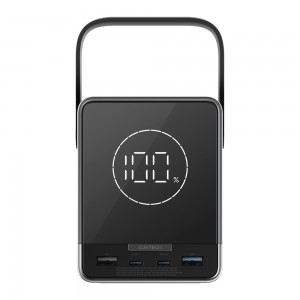 Cuktech Powerbank 300W 40000mAh vezeték nélküli töltéssel 2x USB-C + 2x USB-A - Fekete-15