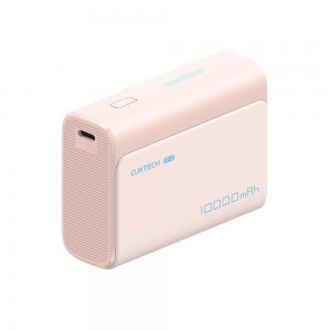 Powerbank Cuktech CP13 30W 10000mAh USB-C + USB-A - rózsaszín