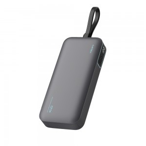 Cuktech LPB200N 40W 20000mAh Powerbank beépített kábellel - Szürke