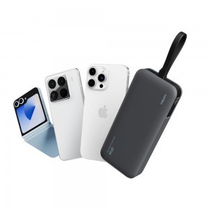 Cuktech LPB200N 40W 20000mAh Powerbank beépített kábellel - Szürke-15