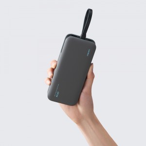 Cuktech LPB200N 40W 20000mAh Powerbank beépített kábellel - Szürke-17