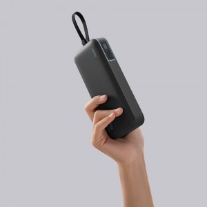 Cuktech LPB200N 40W 20000mAh Powerbank beépített kábellel - Szürke-19