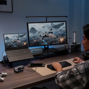 Cuktech TA3005U 300W GaN 5 az 1-ben tölőállomás Digitális Kijelzővel - Ezüst-11