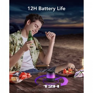 Bluetooth Hangszóró Anker SoundCore Glow Mini, 8W, RGB, Vízálló, Fekete A3136G11-2