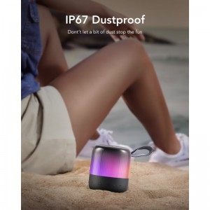 Bluetooth Hangszóró Anker SoundCore Glow Mini, 8W, RGB, Vízálló, Fekete A3136G11-3