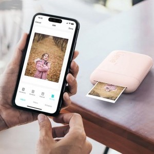 Liene Pearl hordozható fotónyomtató (rózsaszín)-3