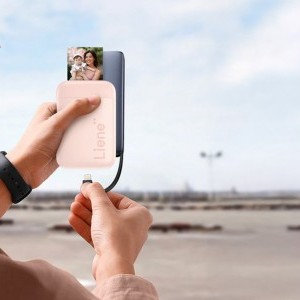 Liene Pearl hordozható fotónyomtató (rózsaszín)-1