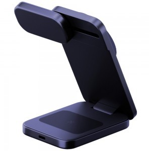 Töltőállomás Energea MagTrio 2 3 az 1-ben Qi2 25W összecsukható kék-2