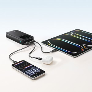 Joyroom JR-PBF14 Pro Powerbank 22.5W 20000mAh digitális kijelzővel 2x USB-A 1x USB-C - Fekete-1