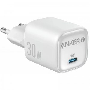 Anker Zolo fali töltő, 30W, 3A, 1 x USB-C, fehér A2698G21