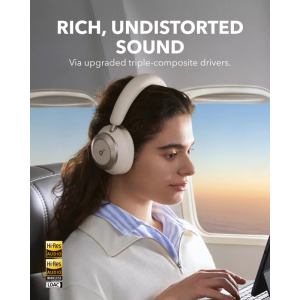 Anker Soundcore Space One Pro, Fehér bluetooth fejhallgató-1