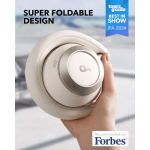 Anker Soundcore Space One Pro, Fehér bluetooth fejhallgató-3