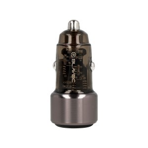 Blavec Autós töltő BS-05B-C Nitro - USB + Type C - QC 3.0 18W PD 65W Type C to Type C kábellel (CCBS05BCN-UCB) fekete-2