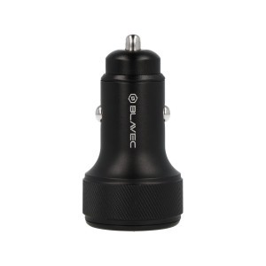 Blavec Autós töltő BS-04B-C Volt - USB + Type C - QC 3.0 18W PD 30W Type C to Type C kábellel (CCBS04BCV-UCB) fekete-2