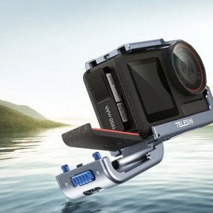 Telesin fém tok DJI Osmo Action 5-höz (kék) tok-2