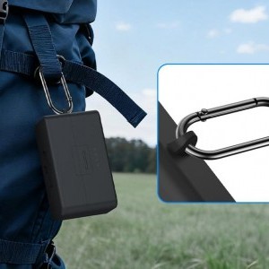 PULUZ szilikon töltő tok védőburkolat DJI Mic 3 (fekete) tok-5