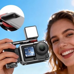 Puluz Titán bővítő ketrec fogantyúval és további csatlakozókkal DJI Osmo Action 6-hoz-3