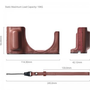 Smallrig 5678 Leather Case Kit for Ricoh GR IV / GR III / GR IIIX / GR III HDF / GR IIIX HDF (Red)-1