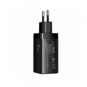 Hálózati töltő Joyroom JR-TG10 65 W GaN 2x USB-C + USB-A kábellel 100 W USB-C - USB-C 1,2 m - fekete-9