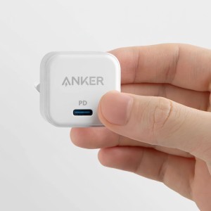 Fali Töltő Anker PowerPort III Cube, 20W, 3A, 1 x USB-C, Fehér A2149G21-2