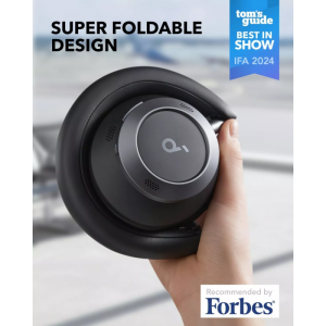 Anker Soundcore Space One Pro, fekete Bluetoot fejhallgató-1