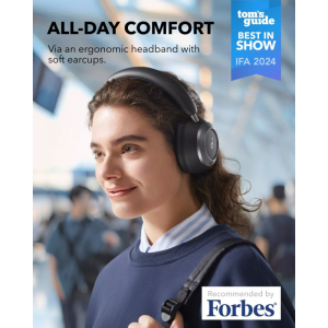 Anker Soundcore Space One Pro, fekete Bluetoot fejhallgató-3