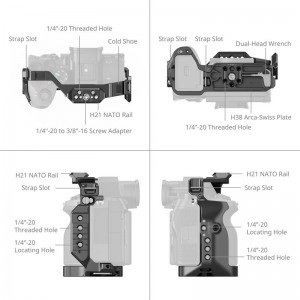 Smallrig 6024 Hawklock Quick Release Cage for Sony Alpha 7 V / 7R V / 7 IV-1