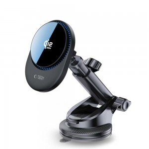 Tech-Protect V21 mágneses MagSafe műszerfalra és szellőzőre rögzíthető autós tartó vezeték nélküli töltővel 25W Qi2.2 fekete-7