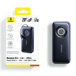 Powerbank Baseus EnerCore CR11, 20000mAh, 67W, PD, Fekete E0027H00-2