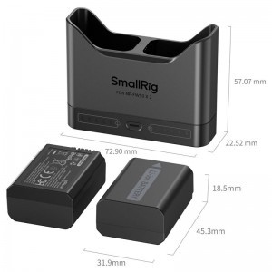 Smallrig 5488 Turbo Charging Kit for NP-FW50 Batteries-3