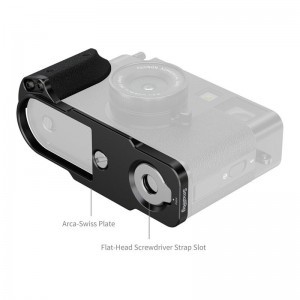 Smallrig 5332 L-Shaped Mount Plate with Silicone Handle for Fujifilm X Half Black-2