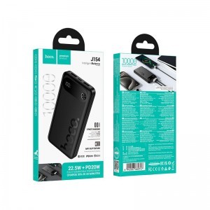 Powerbank Hoco 10000 mAh QC PD 22,5W J154 fekete-5