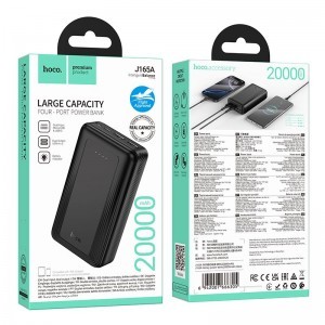 Hoco 20000 mAh 2A J165A powerbank fekete-7