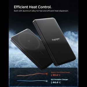 Spigen EA2205MQ Essential MagSafe Power Bank 5000mAh 22.5W Qi2 fekete-2