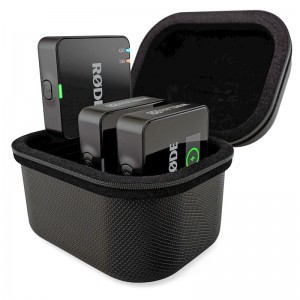 RODE Wireless GO GEN3 Charge Case+ töltő és tartó tokkal csomagban, fekete-1