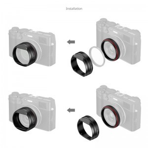 Smallrig 5848 Lens Hood for Fujifilm X100VI / X100V (Black)-3