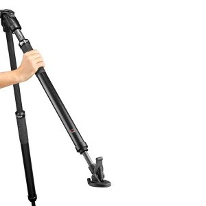 Manfrotto 5504x fluid videó fej 635 fast karbon szimpla lábú állvánnyal-4