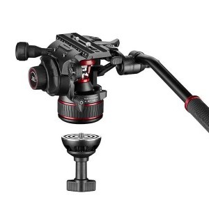 Manfrotto Nitrotech 608 fej + 635 Fast karbon állvány, szimpla láb-1