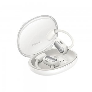 Baseus - Vezeték nélküli fülhallgató PM20A (A00064400221-00) - Nyitott fül, True Wireless, Bluetooth 5.3, 380mAh - Stellar White