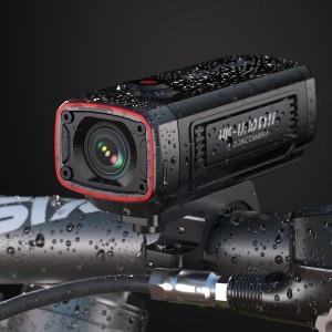 AKEEYO AKY-710S sportkamera 4K videórögzítő motorkerékpár kormányra - fekete-10