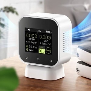 FNIRSI 4-IN-1 Indoor Air Quality Monitor Touchscreen Formaldehyde Detector SFD-02-11