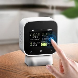 FNIRSI 4-IN-1 Indoor Air Quality Monitor Touchscreen Formaldehyde Detector SFD-02-9