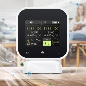 FNIRSI 4-IN-1 Indoor Air Quality Monitor Touchscreen Formaldehyde Detector SFD-02-8
