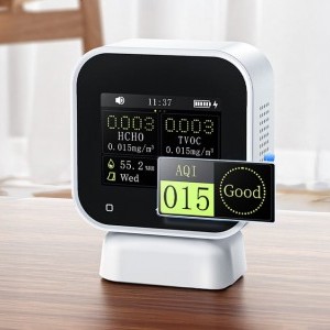 FNIRSI 4-IN-1 Indoor Air Quality Monitor Touchscreen Formaldehyde Detector SFD-02-7