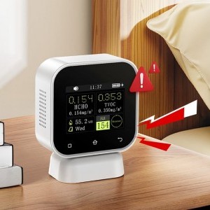 FNIRSI 4-IN-1 Indoor Air Quality Monitor Touchscreen Formaldehyde Detector SFD-02-6