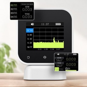 FNIRSI 4-IN-1 Indoor Air Quality Monitor Touchscreen Formaldehyde Detector SFD-02-4