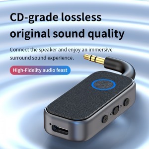 M2 2 az 1-ben Bluetooth 6.0 audio adapter vevő és adó autóhoz, TV-hez és fejhallgatóhoz-13