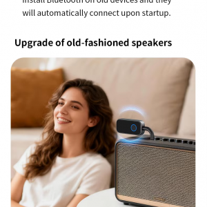 M2 2 az 1-ben Bluetooth 6.0 audio adapter vevő és adó autóhoz, TV-hez és fejhallgatóhoz-9